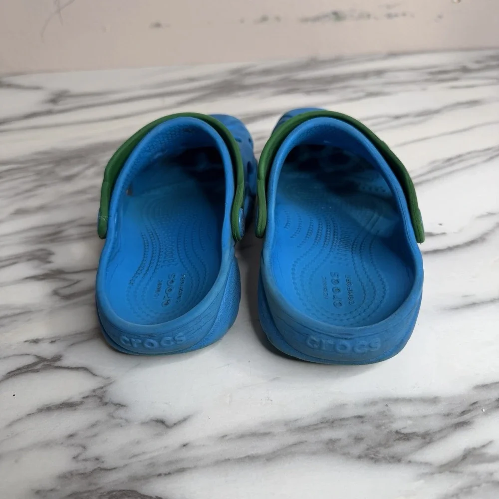 Crocs Swiftwater Splash Clogs Toddler Boy's Size C12 Blue Sandals Shoes Slip On